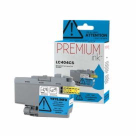 Brother LC404C. Cartouche compatible. Cyan. Premium Ink