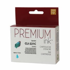 Canon CLI-221C (2947B001). Cartouche compatible. Cyan. Premium Ink