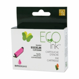 Réusinée HP 935XL (C2P25AN). Cartouche d'encre. Rendement élevé. Magenta. EcoInk