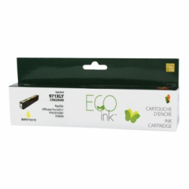 Réusinée HP 971XL (CN628AM). Cartouche d'encre. Rendement élevé. Jaune. EcoInk