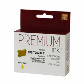 Epson 252XL (T252XL420). Cartouche compatible. Rendement élevé. Jaune. Premium Ink