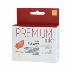 Canon CLI-226Y (4549B001). Cartouche compatible. Jaune. Premium Ink