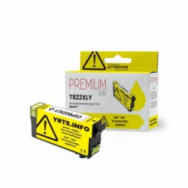 Epson 822XL (T822XL420-S). Cartouche compatible. Rendement élevé. Jaune. Premium Ink