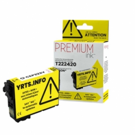 Epson 222 (T222420-S). Cartouche compatible. Jaune. Premium Ink