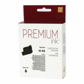 Compatible HP 45 (51645A). Cartouche d'encre. Noir. Premium Ink