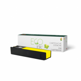 Réusinée HP 972 (L0R92AN). Cartouche d'encre. Jaune. EcoInk