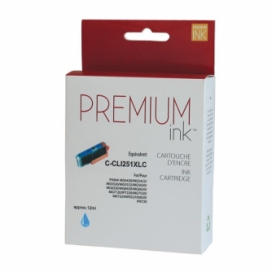 Canon CLI-251XL (6449B001). Cartouche compatible. Rendement élevé. Cyan. Premium Ink