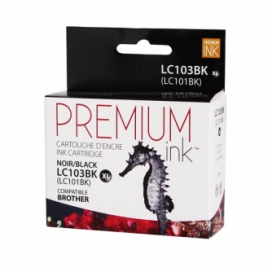 Brother LC103BK. Cartouche compatible. Noir. Premium Ink