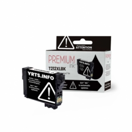 Epson 212XL (T212XL120-S). Cartouche compatible. Rendement élevé. Noir. Premium Ink