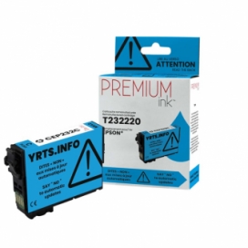 Epson 232 (T232220-S). Cartouche compatible. Cyan. Premium Ink