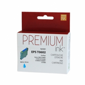 Epson 60 (T060220). Cartouche compatible. Cyan. Premium Ink