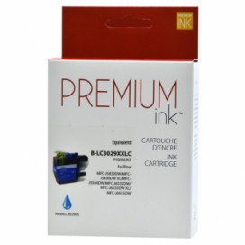 Brother LC3029C. Cartouche compatible. Cyan. Premium Ink