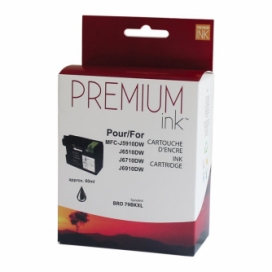 Brother LC79BK. Cartouche compatible. Rendement élevé. Noir. Premium Ink