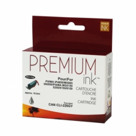 Canon CLI-226G (4550B001). Cartouche compatible. Gris. Premium Ink
