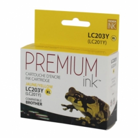 Brother LC203Y. Cartouche compatible. Jaune. Premium Ink