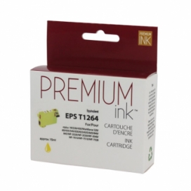 Epson 126 (T126420). Cartouche compatible. Jaune. Premium Ink