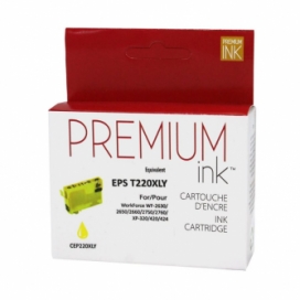 Epson 220XL (T220XL420). Cartouche compatible. Rendement élevé. Jaune. Premium Ink