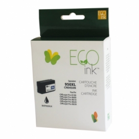 Réusinée HP 950XL (CN045AN). Cartouche d'encre. Rendement élevé. Noir. EcoInk