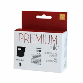 Compatible HP 92 (C9362WN). Cartouche d'encre. Noir. Premium Ink