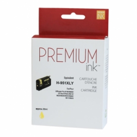 Compatible HP 951XL (CN048AN). Cartouche. Rendement élevé. Jaune. Premium Ink