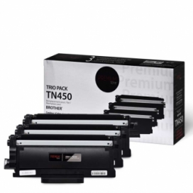 Brother TN450. Cartouches de toner compatibles. Rendement élevé. Noir. Emballage écono (3)
