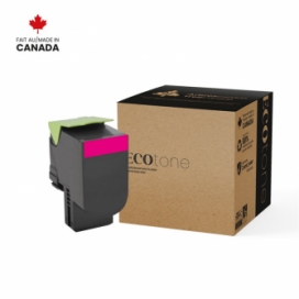 Lexmark 801SM (80C1SM0). Cartouche de toner réusinée. Magenta. Ecotone