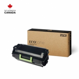 Lexmark 531H (53B1H00). Cartouche de toner MICR réusinée. Rendement élevé. Noir. Ecotone