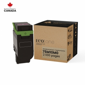 Lexmark 75M10M0. Cartouche de toner réusinée. Rendement régulier Magenta - Ecotone