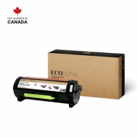 Lexmark 701Y (70C10Y0). Cartouche de toner réusinée. Jaune. Ecotone