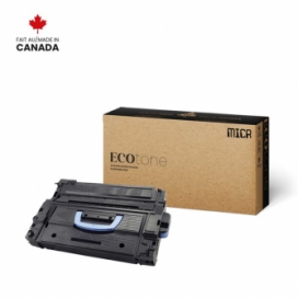 Réusinée HP 43X (C8543X). Cartouche de toner MICR. Rendement élevé. Noir. Ecotone