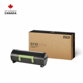 Lexmark 501H (50F1H00). Cartouche de toner MICR réusinée. Rendement élevé. Noir. Ecotone
