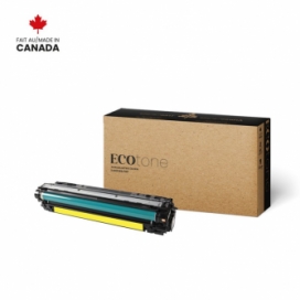 Réusinée HP 650A (CE272A). Cartouche de toner. Jaune. Ecotone