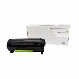Lexmark 501H / 601. Cartouche de toner réusinée ''compliant''. Noir.