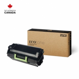 Lexmark 621 (62D1000). Cartouche de toner MICR réusinée. Noir. Ecotone