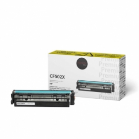 Compatible HP 202X (CF502X). Cartouche de toner. Rendement élevé. Jaune. Premium Tone