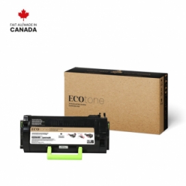 Lexmark 621H. Cartouche de toner réusinée. Rendement élevé. Noir. Ecotone