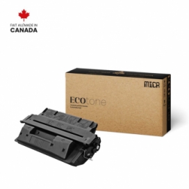 Réusinée HP 27X (C4127X). Cartouche de toner MICR. Rendement élevé. Noir. Ecotone