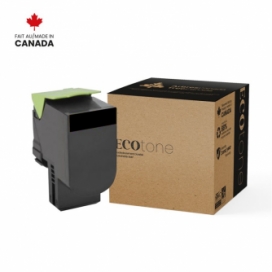 Lexmark 781C (78C10C0). Cartouche de toner réusinée. Cyan. Ecotone