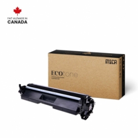 Réusinée HP 30X (CF230X). Cartouche de toner MICR. Rendement élevé. Noir. Ecotone