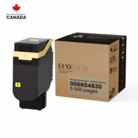 Xerox 006R04830. Cartouche de toner réusinée au rendement élevé. Jaune Ecotone