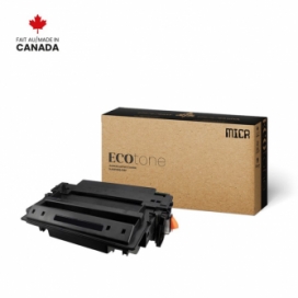 Réusinée HP 11X (Q6511X). Cartouche de toner MICR. Rendement élevé. Noir. Ecotone
