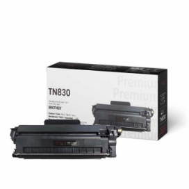 Brother TN830. Cartouche de toner compatible. Noir. Premium Tone