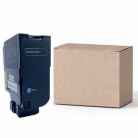 Lexmark 741C (74C1SC0). Cartouche de toner compatible. Cyan. Premium Tone