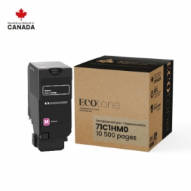 Lexmark 71C1HM0. Cartouche de toner réusinée, rendement élevé. Magenta Ecotone