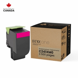 Lexmark C241XM0. Cartouche de toner réusinée. Rendement très élevé. Magenta. Ecotone