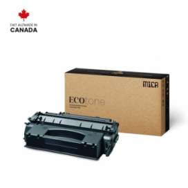 Réusinée HP 53X (Q7553X). Cartouche de toner MICR. Rendement élevé. Noir. Ecotone