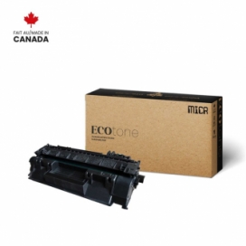Réusinée HP 05A (CE505A). Cartouche de toner MICR. Noir. Ecotone