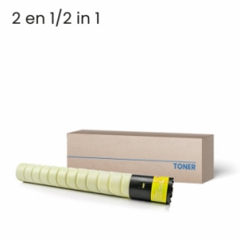 Konica Minolta Universelle (TN324Y / TN512Y). Cartouche de toner compatible. Jaune.