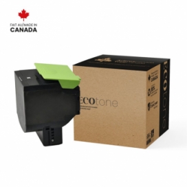 Lexmark C231HK0. Cartouche de toner réusinée. Rendement élevé. Noir. Ecotone