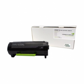 Lexmark 501X / 601H. Cartouche de toner réusinée ''compliant''. Noir.